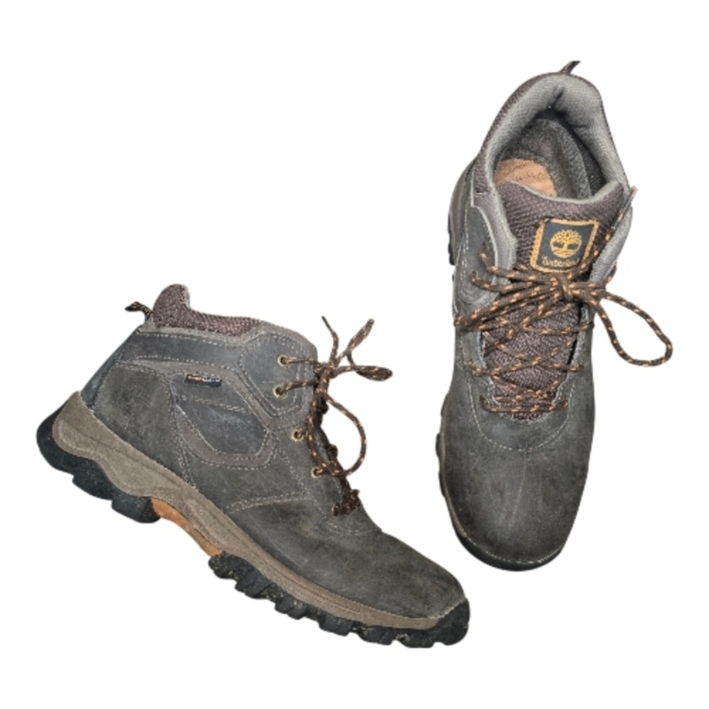 Timberland Mt. Maddsen Mid Waterproof Hiking Boots Brown Boys 7 Womans 9 Outdoor